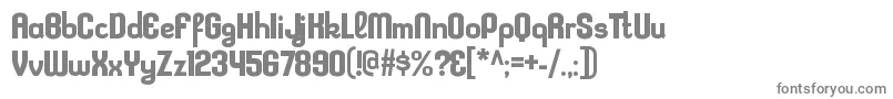 Шрифт KleptocracyrgBold – серые шрифты на белом фоне
