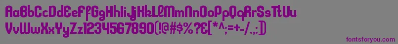 Шрифт KleptocracyrgBold – фиолетовые шрифты на сером фоне