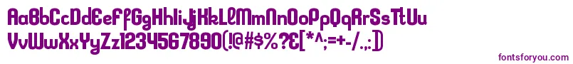 KleptocracyrgBold-fontti – violetit fontit valkoisella taustalla