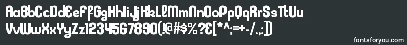 KleptocracyrgBold Font – White Fonts on Black Background