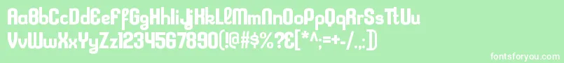 フォントKleptocracyrgBold – 緑の背景に白い文字