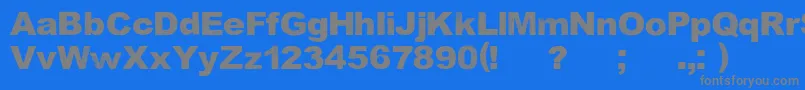 KeepSinging Font – Gray Fonts on Blue Background