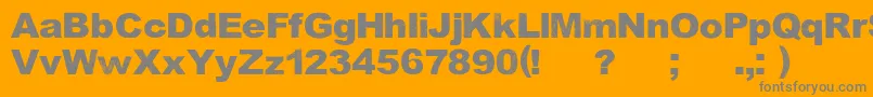 KeepSinging Font – Gray Fonts on Orange Background