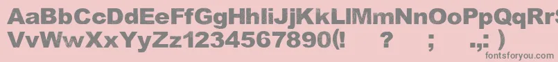 KeepSinging Font – Gray Fonts on Pink Background