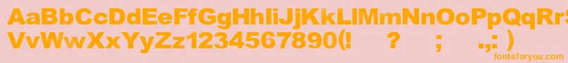 KeepSinging Font – Orange Fonts on Pink Background