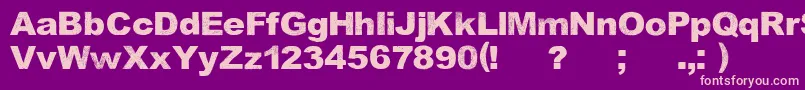 KeepSinging Font – Pink Fonts on Purple Background