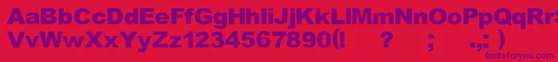 KeepSinging Font – Purple Fonts on Red Background