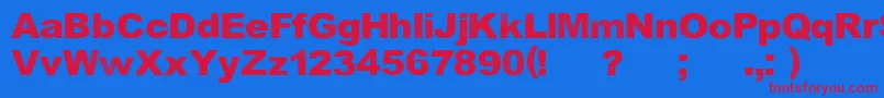 KeepSinging Font – Red Fonts on Blue Background