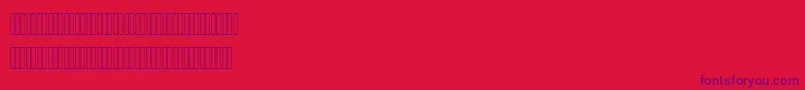 NazaninBold Font – Purple Fonts on Red Background