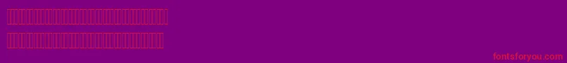 フォントNazaninBold – 紫の背景に赤い文字
