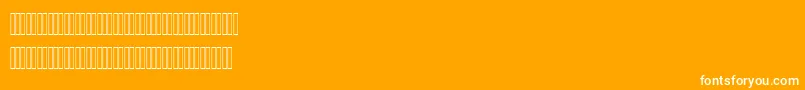 NazaninBold Font – White Fonts on Orange Background