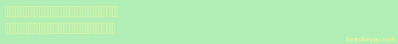 Czcionka NazaninBold – żółte czcionki na zielonym tle