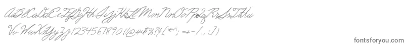 Erics-Schriftart – Graue Schriften auf weißem Hintergrund