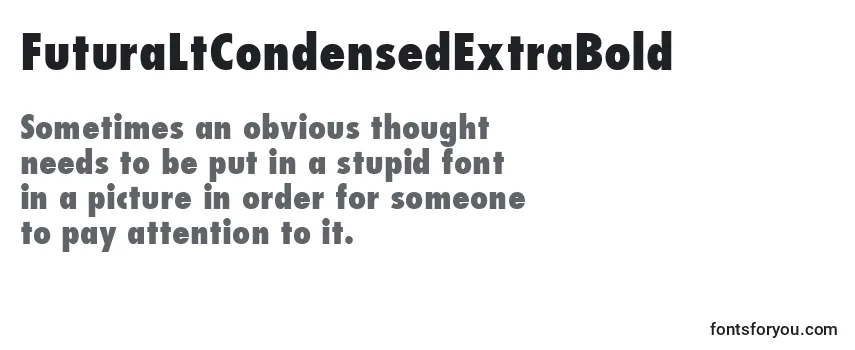FuturaLtCondensedExtraBold Font