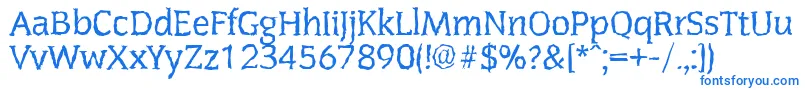 Шрифт CongressrandomRegular – синие шрифты
