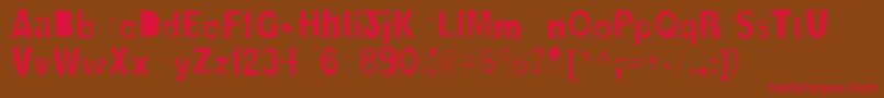OldboldLight Font – Red Fonts on Brown Background