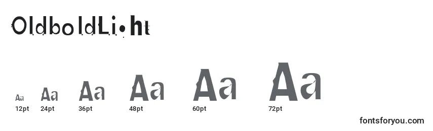 OldboldLight Font Sizes