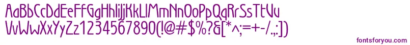 Wienbookc-Schriftart – Violette Schriften