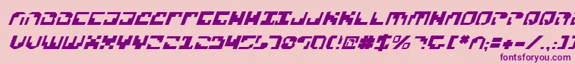 XenophobiaItalic Font – Purple Fonts on Pink Background