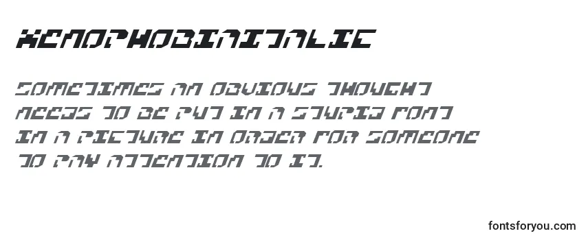 XenophobiaItalic Font