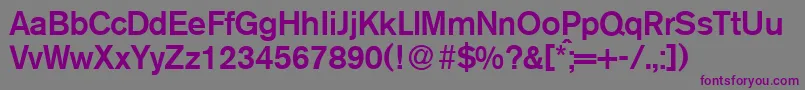 A750SansMediumRegular-fontti – violetit fontit harmaalla taustalla