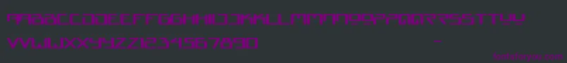 Czcionka JunoReactor – fioletowe czcionki na czarnym tle