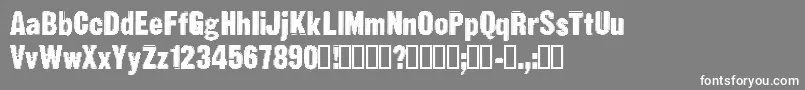 フォントStatFt – 灰色の背景に白い文字