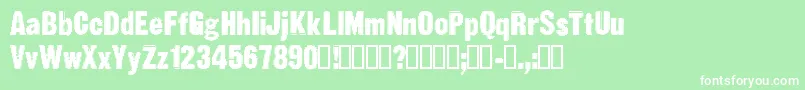 StatFt Font – White Fonts on Green Background