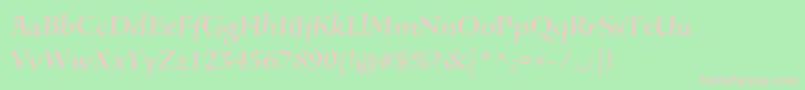 SilentiumproRomani Font – Pink Fonts on Green Background