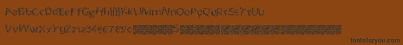 Quantumpixel Font – Black Fonts on Brown Background