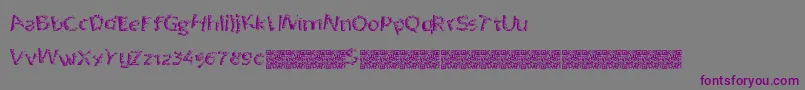 Quantumpixel Font – Purple Fonts on Gray Background