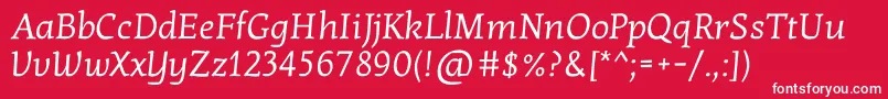 KottaoneRegular Font – White Fonts on Red Background