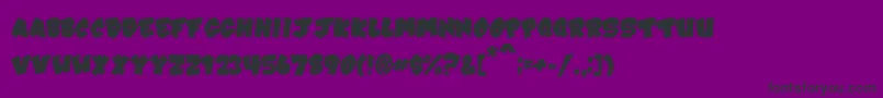 VtcKarnivalFat-fontti – mustat fontit violetilla taustalla