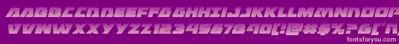 Eaglestrikegradital Font – Pink Fonts on Purple Background
