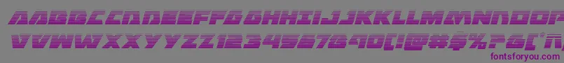Eaglestrikegradital Font – Purple Fonts on Gray Background