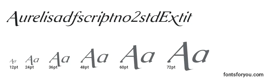 Размеры шрифта Aurelisadfscriptno2stdExtit