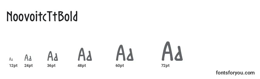 NoovoitcTtBold Font Sizes