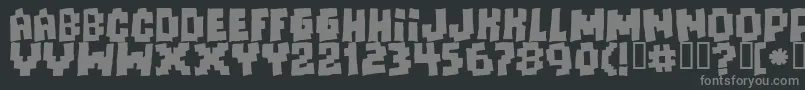 More about Freaks Of Nature Massive Font Freaks Of Nature Massive Font – Gray Fonts on Black Background