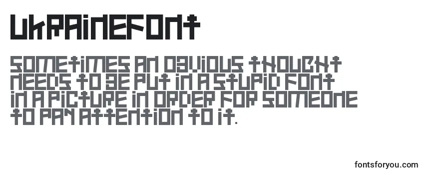 Обзор шрифта UkraineFont