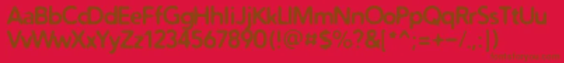En savoir plus sur la police Distrob Police Distrob – polices brunes sur fond rouge