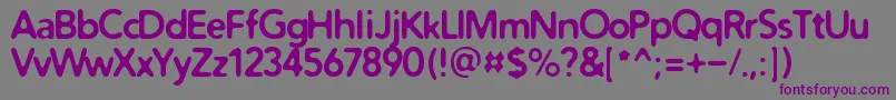 Distrob-Schriftart – Violette Schriften auf grauem Hintergrund