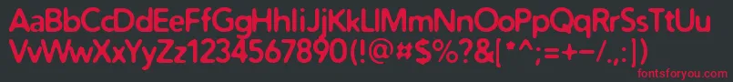 Distrob Font – Red Fonts on Black Background