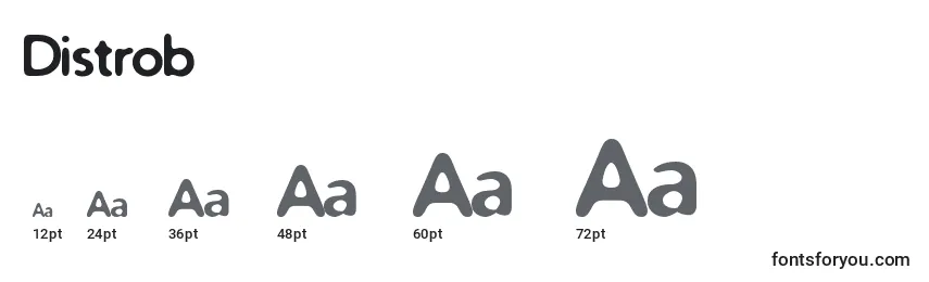 Distrob Font Sizes