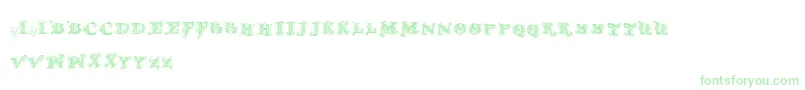 Doldmoderntwo Font – Green Fonts on White Background