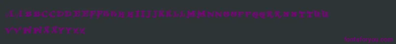Шрифт Doldmoderntwo – фиолетовые шрифты на чёрном фоне
