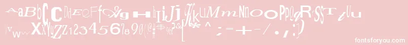 JumbalayaRegular Font – White Fonts on Pink Background