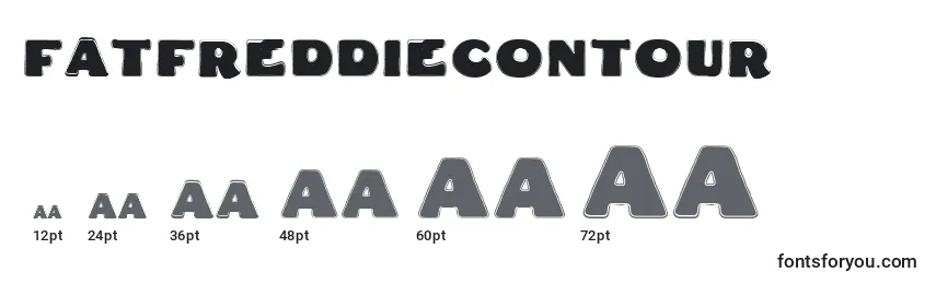 Fatfreddiecontour Font Sizes