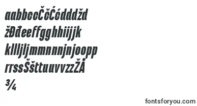MarianinaCnFyBlackItalic font – croatian Fonts