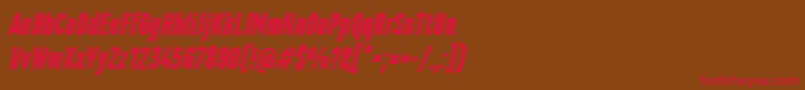 fuente MarianinaCnFyBlackItalic – Fuentes Rojas Sobre Fondo Marrón