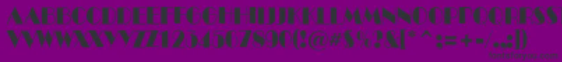 ABenttitulroughnr Font – Black Fonts on Purple Background